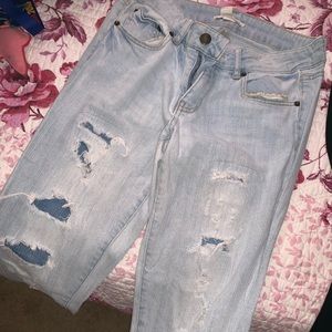 F21 DENIM CONTRAST JEANS